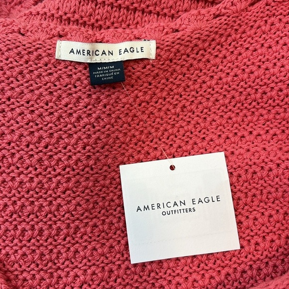 American Eagle Pink Knit Mini Dress Size M NWT - Picture 5 of 8